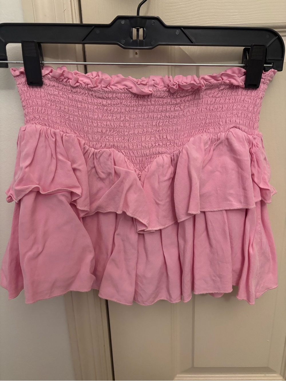 Katie J NYC Light Pink Smocked Top
